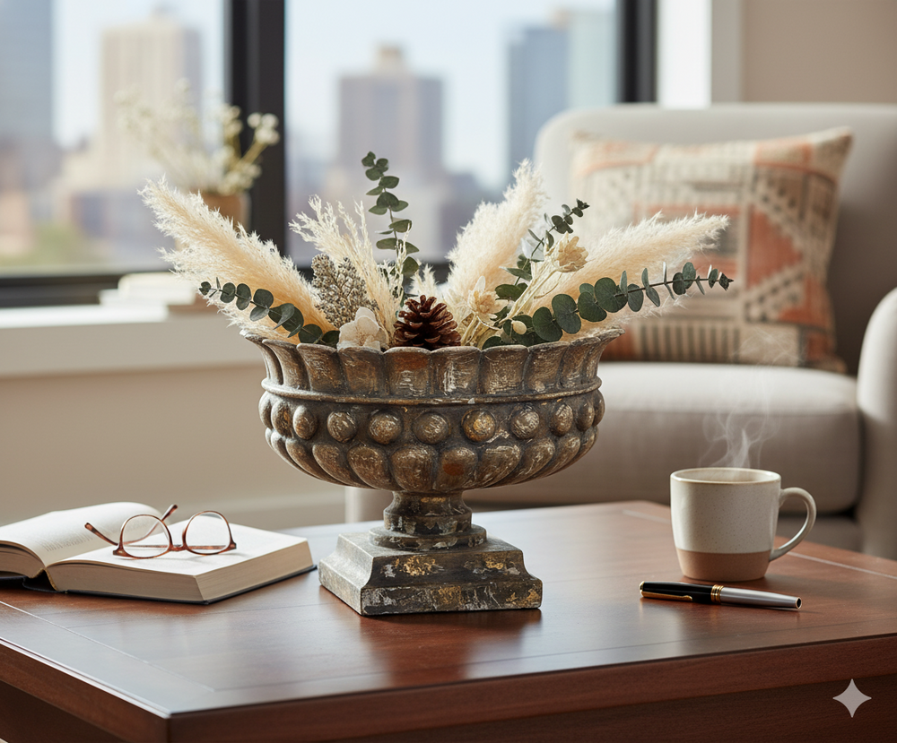 Stylish Pompeii bowl, adding a touch of sophistication and charm to any room.