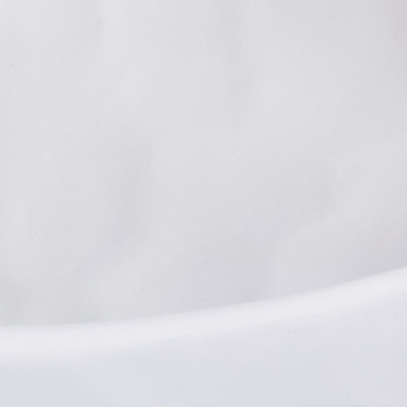 Close-up of white gesso decorative bowl rim curve with subtle matte finish