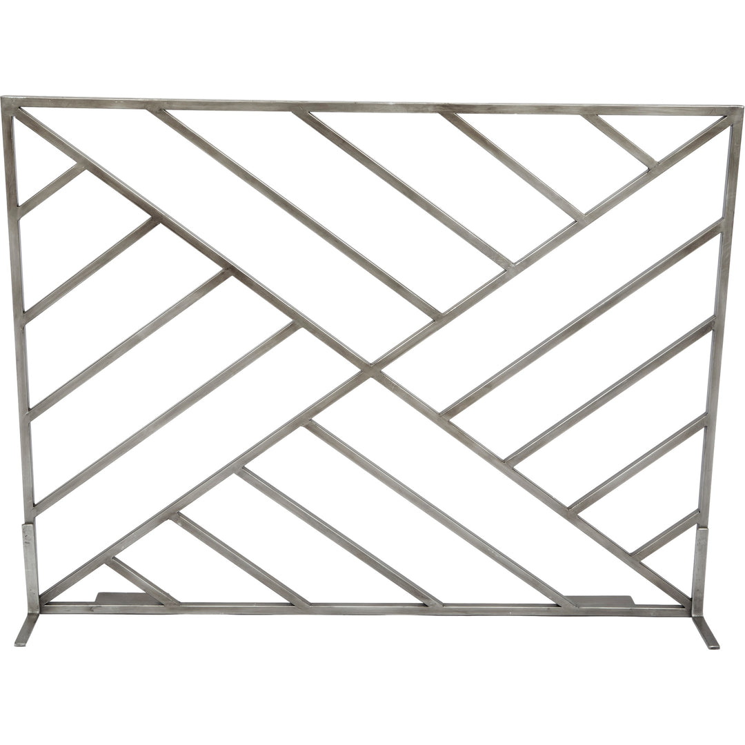 Elegant Palmetto Beach fireplace screen featuring a coastal-inspired design, perfect for adding a relaxed, beachy touch to your living room or hearth area.