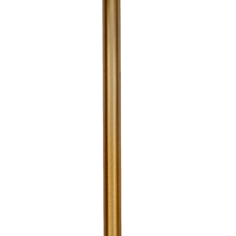 Table lamp brass finish vertical stem