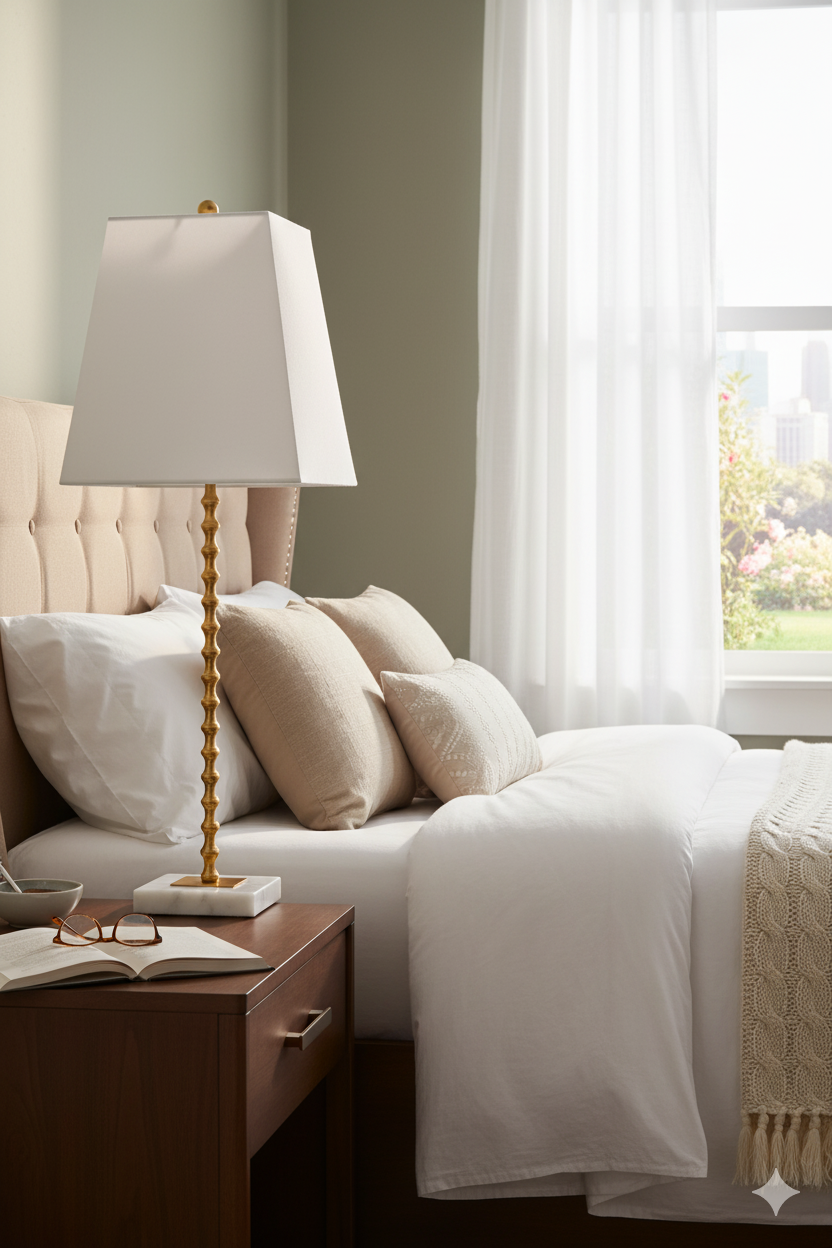 Jana table lamp with a bold gold ball and sophisticated marble base, bringing contemporary elegance and a luxurious glow to any room.