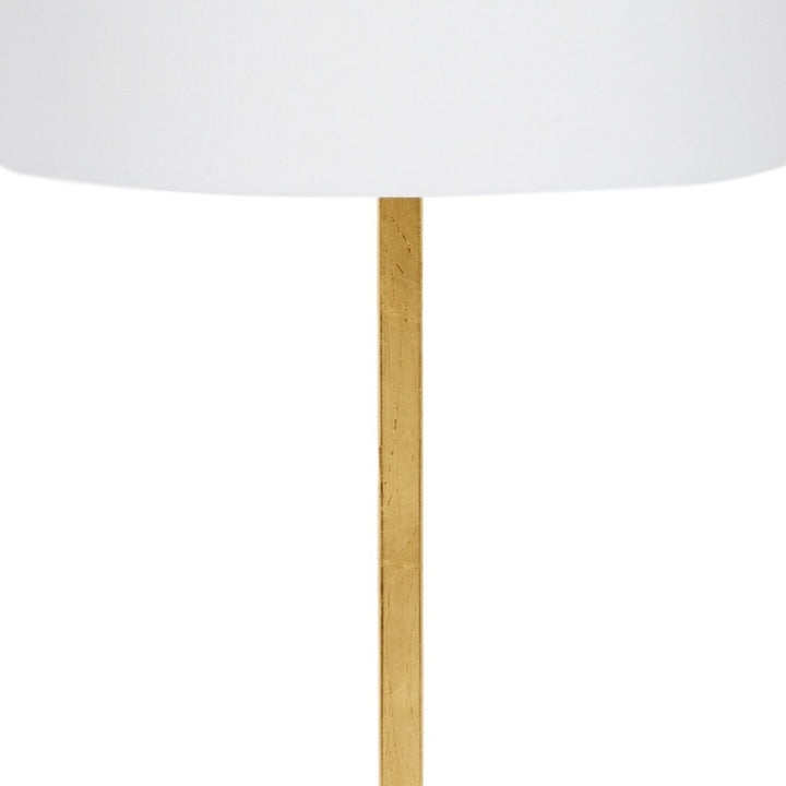 Gold leaf buffet lamp stem