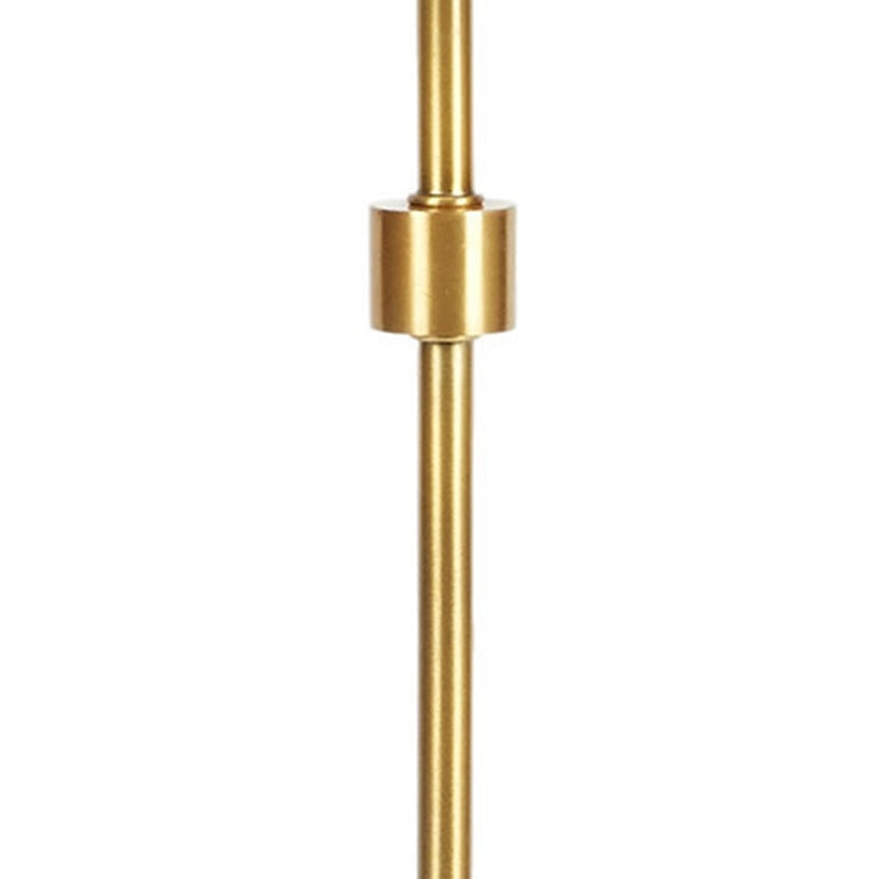 Table lamp brass column with stepped neck and socket connector
