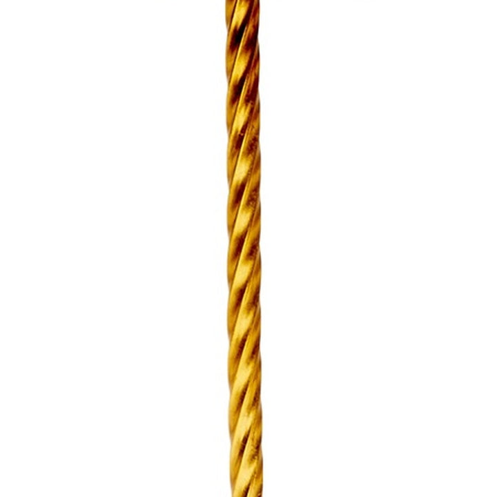 Twisted gold lamp pole detail