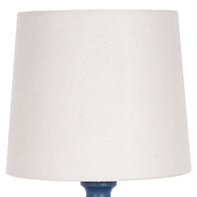 Mini linen lamp shade in light fabric, drum shape