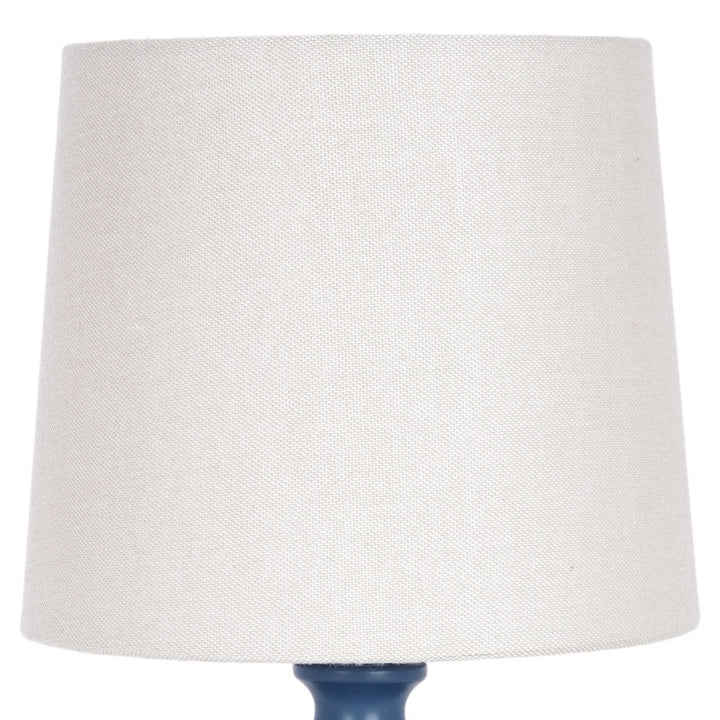 Mini linen lamp shade in light fabric, drum shape