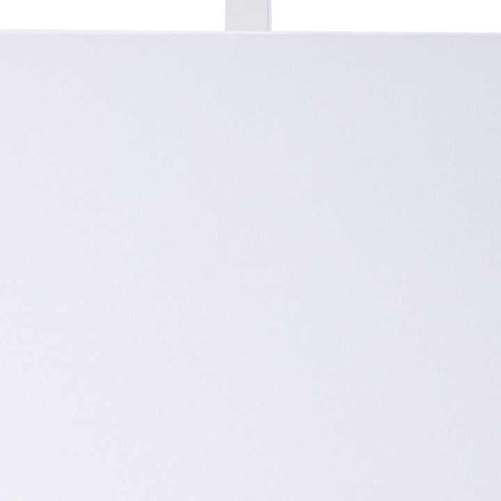 Bishop table lamp with white shade