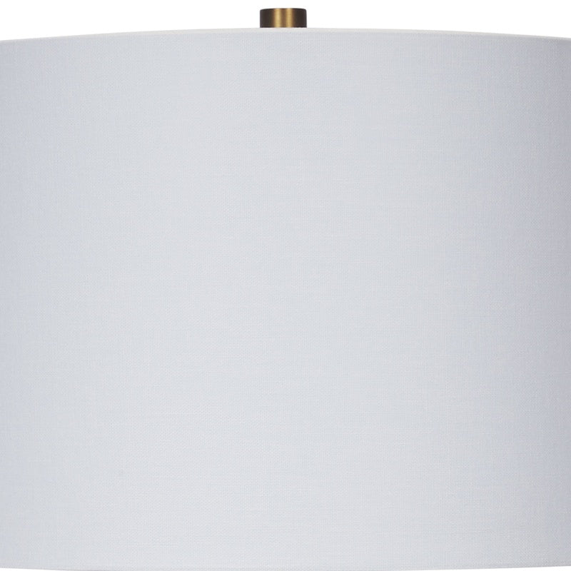 Light blue fabric lamp shade
