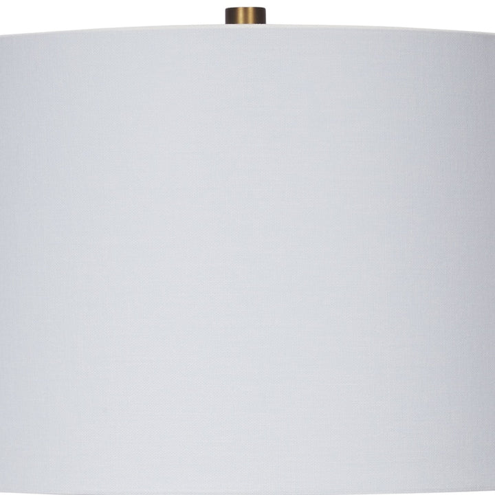 Light blue fabric lamp shade