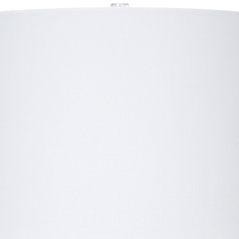 White linen table lamp shade