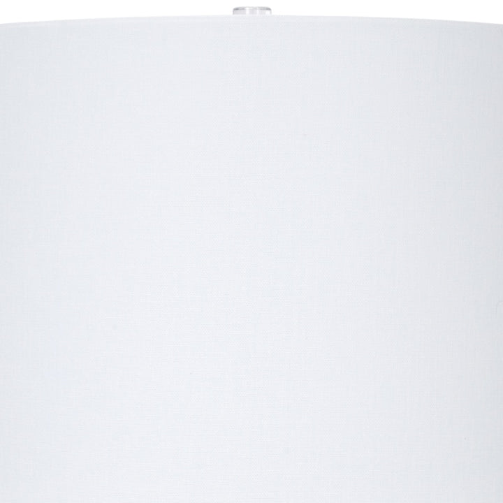 White linen table lamp shade