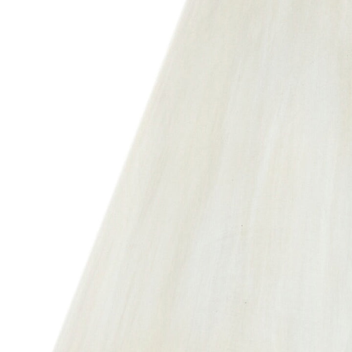 White fabric lampshade panel with subtle texture