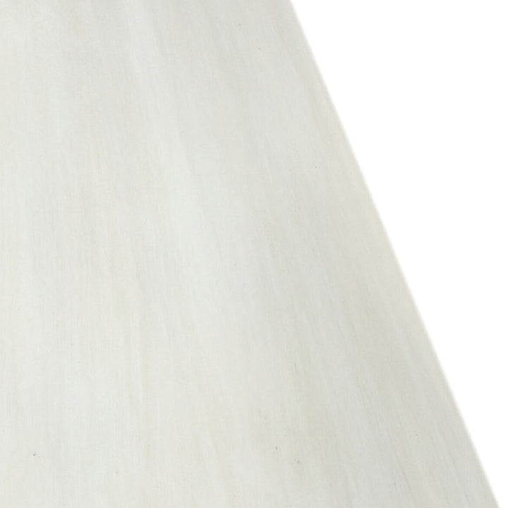 White fabric lampshade close-up, smooth textured finish