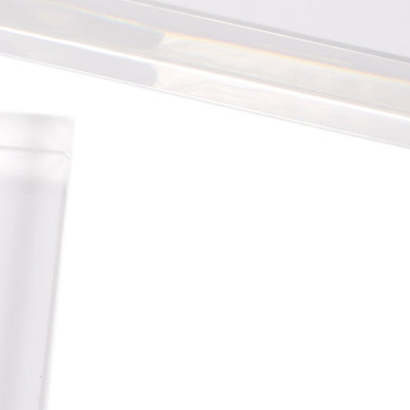Clear rectangular crystal riser corner with reflective crystal sides