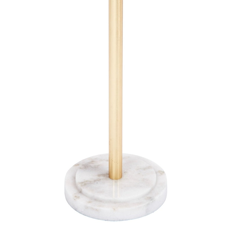 Osborn martini table base with white marble and gold pedestal stem