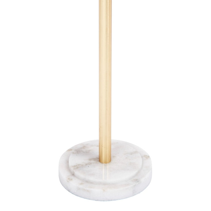 Osborn martini table base with white marble and gold pedestal stem